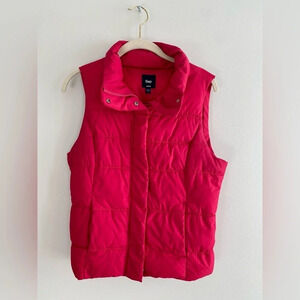 Gap Barbie Core Hot Pink Puffer Vest  Size Small